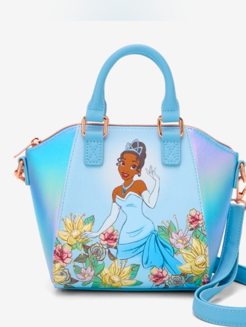 Loungefly Disney Princess and the Frog Tiana Mini satchel handbag Strap Purse